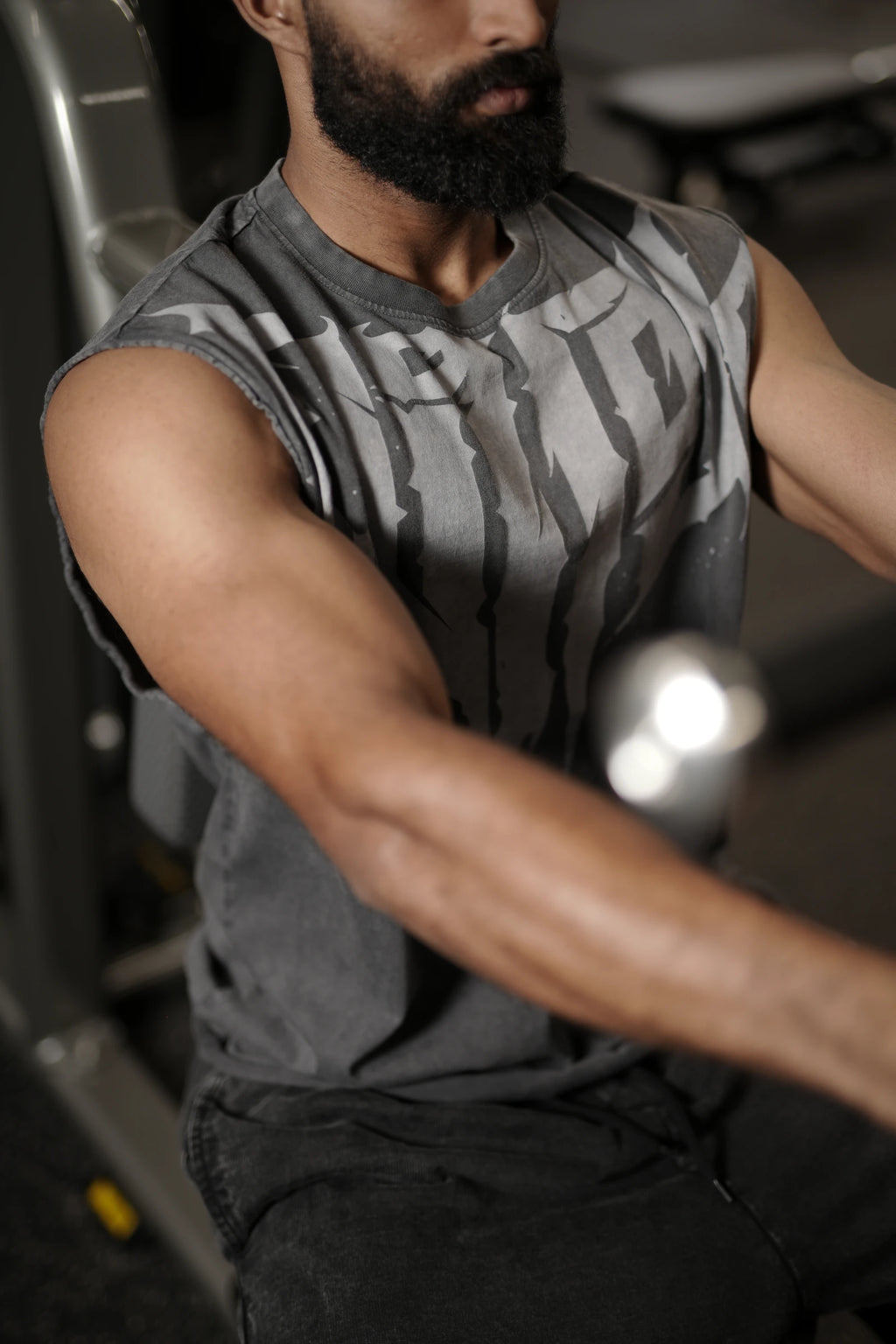 Veeryam Ember Oversized Tank - Grey