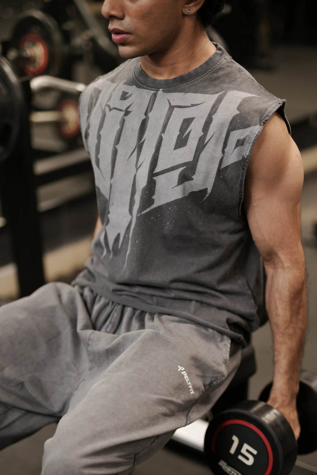 Veeryam Ember Oversized Tank - Grey