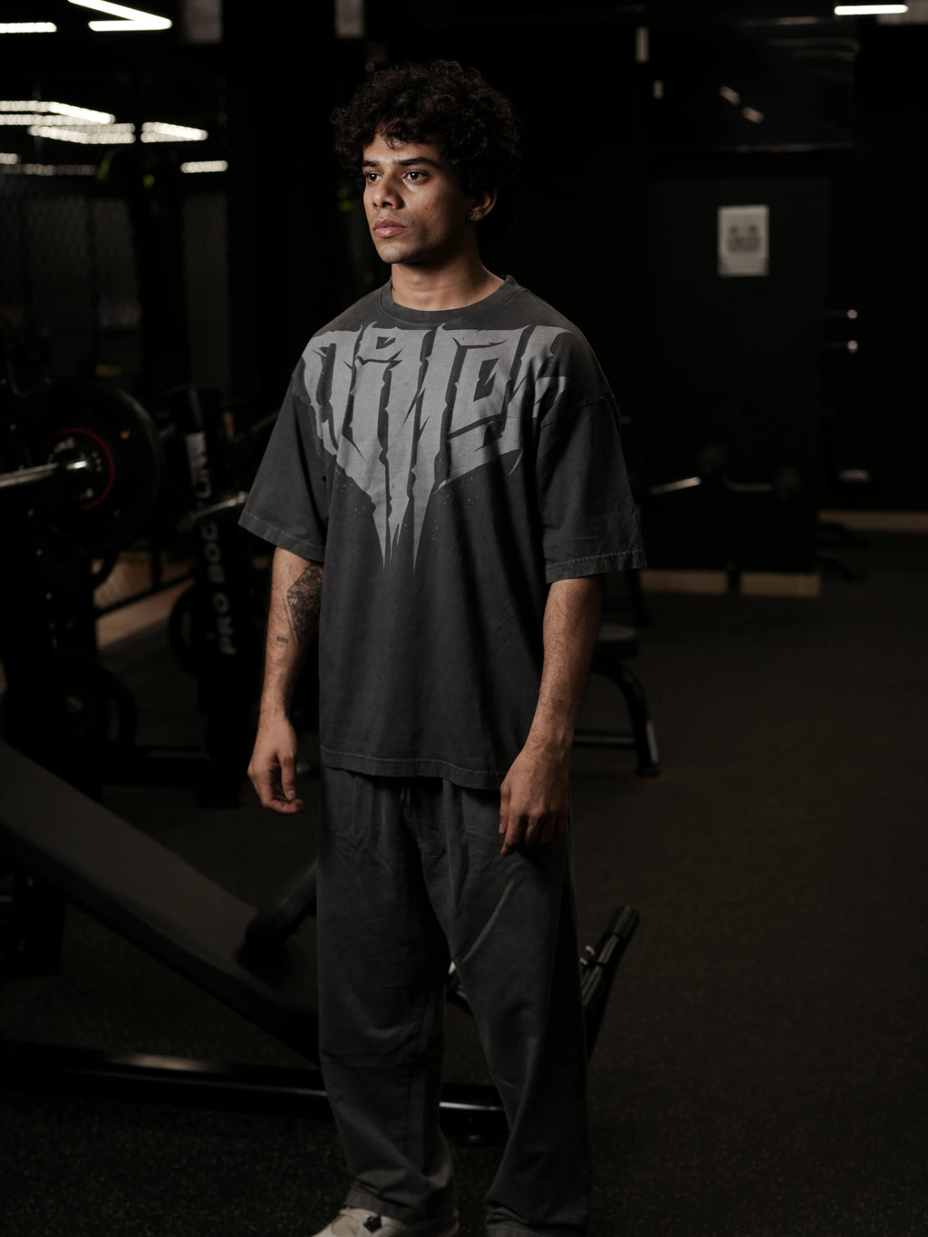 Veeryam Ember Oversized Tee - Grey