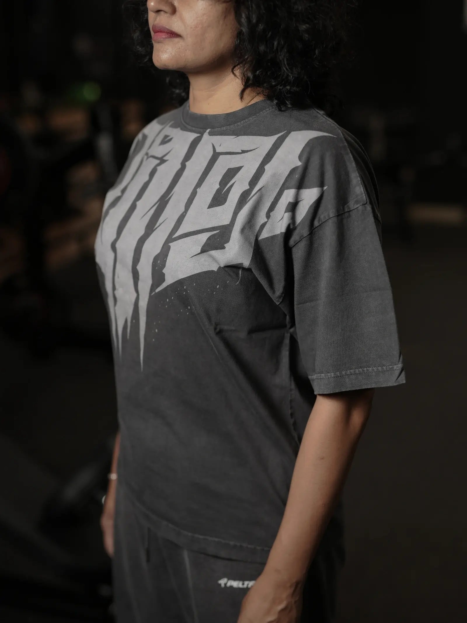 Veeryam Ember Oversized Tee - Grey