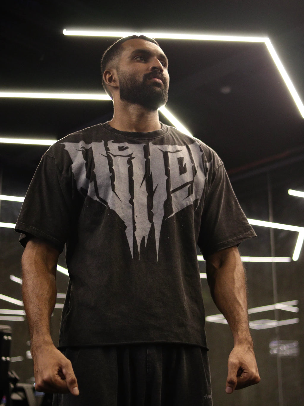 Veeryam Ember Oversized Tee - Black