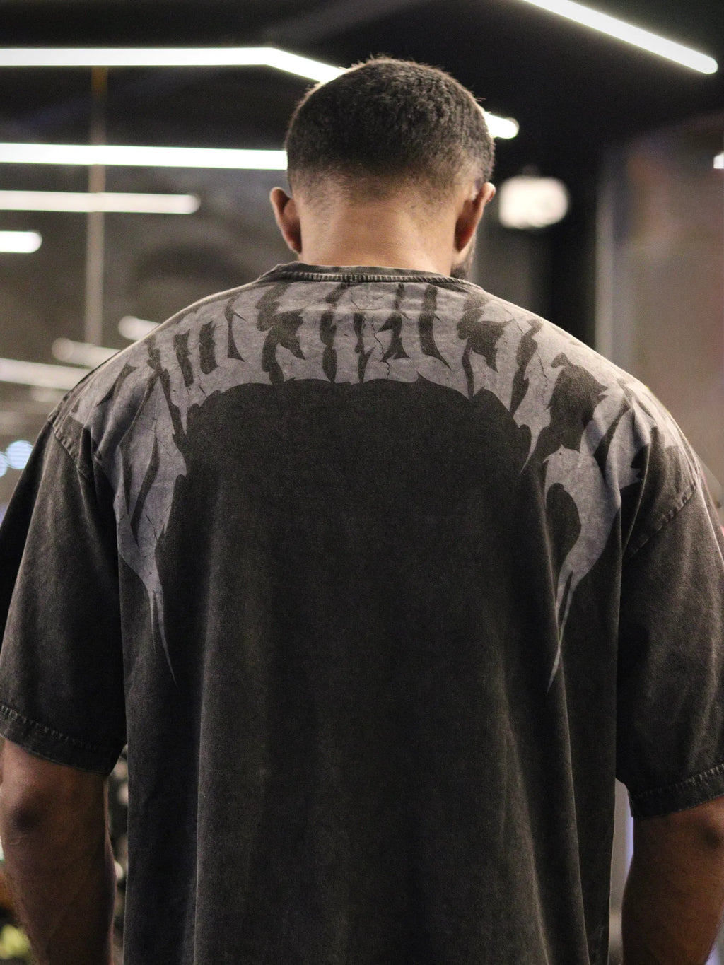 Yodhavu Ember Oversized Tee - Black