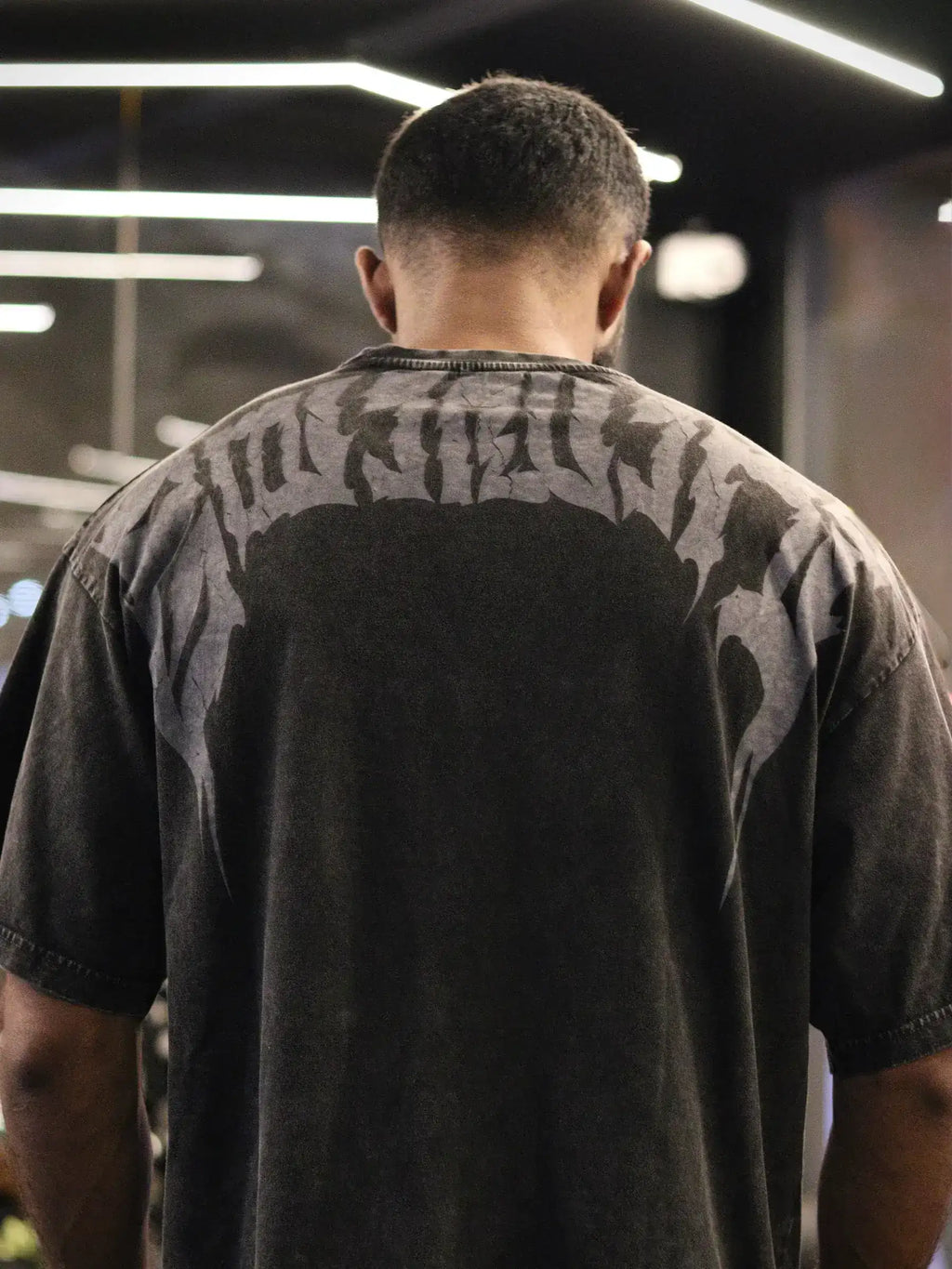 Yodhavu Ember Oversized Tee - Black