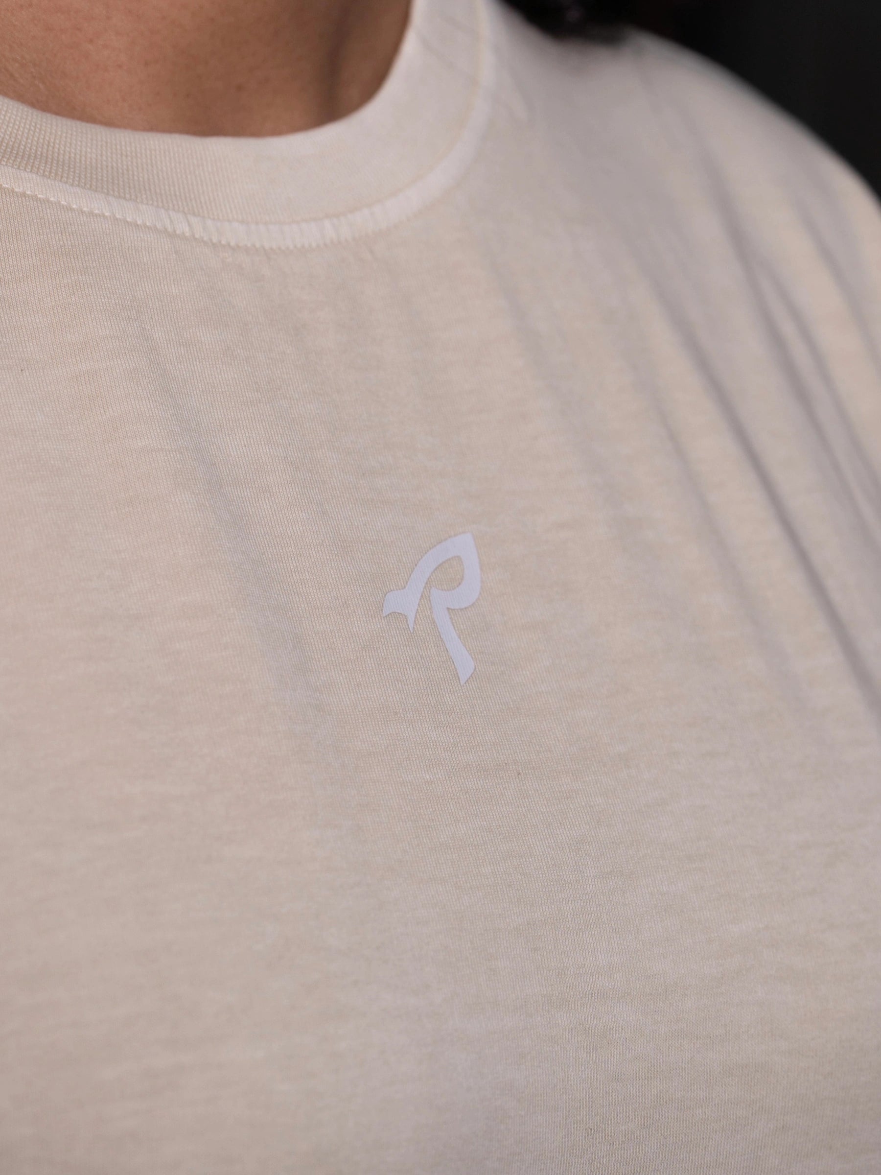 Theyyam Forge Oversized Tee - Beige