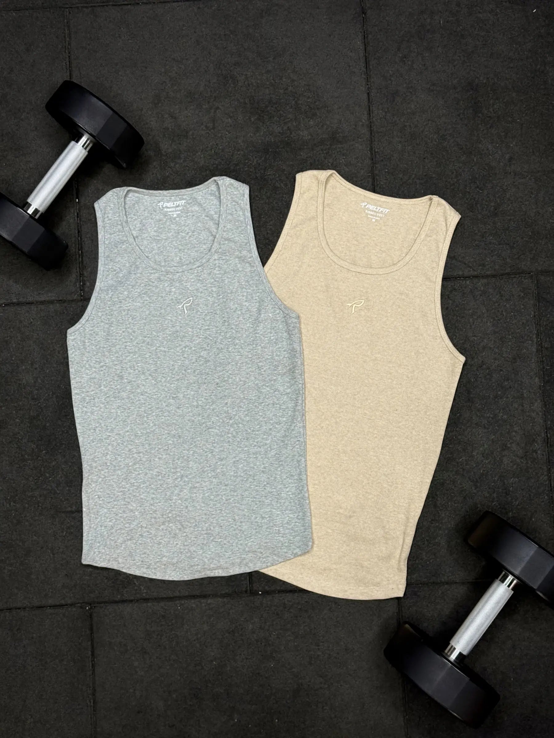 Essential Duo Vests (Beige/Grey)