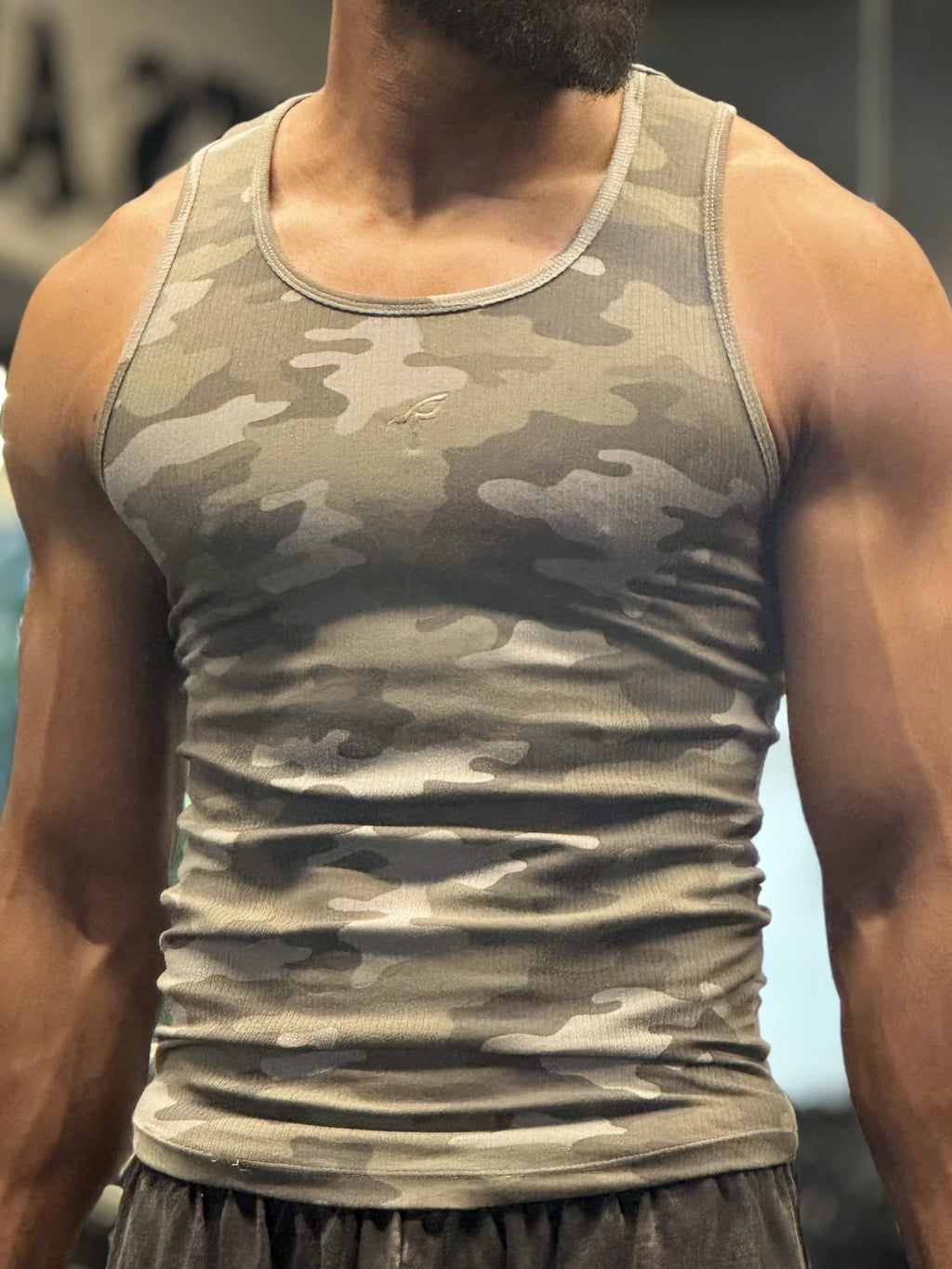 Essential Ribbed Vest - Camo Edition