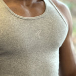 Essential Ribbed Vest - Grey