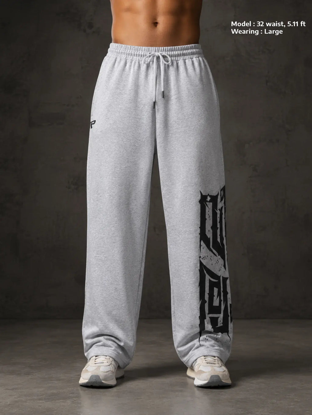 Veeryam Ember Baggy Pants – Grey Melange