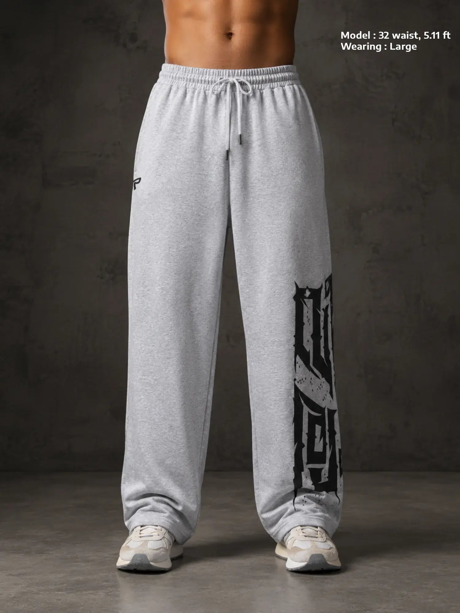 Veeryam Ember Baggy Pants – Grey Melange