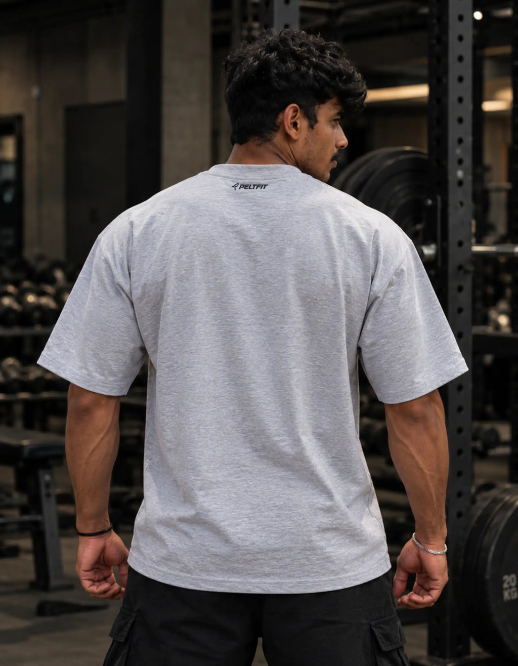 Porali Legacy Oversized Tee - Grey Melange